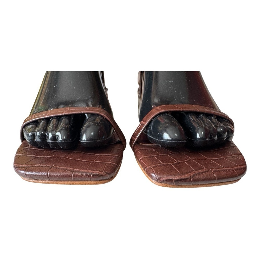 NWOT Marc Fisher Caylon Sandal - Marsala Croco Embossed - Women’s 7 - Picture 6 of 11
